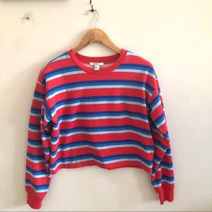 NWOT Striped Red & blue sweater from Forever 21